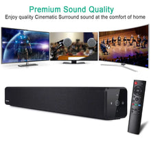 Load image into Gallery viewer, 100W Sound Bar TV Speaker Bluetooth 5.0 PC Theater Aux 3.5mm Wired 3D Home Surround SoundBar Stereo Deep Bas Bluetooth SpeakersChristmas Gift
