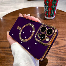 Load image into Gallery viewer, For iPhone 14 Pro Max Luxury Magsafe Magnetic Square Plating Frame Phone Case marginseye.com
