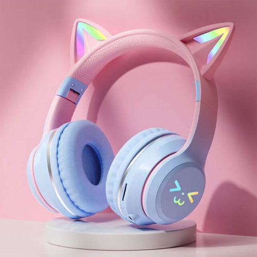 LED Cat Ear Noise Cancelling Headphones