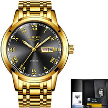 Load image into Gallery viewer, LIGE New Gold Watch Women Watches
