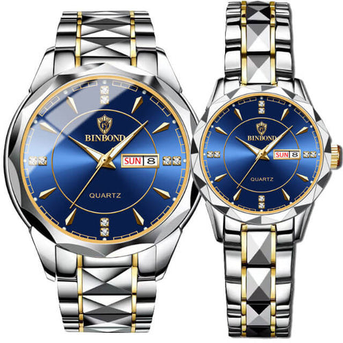 Luxury Stainless Steel Lover Watches