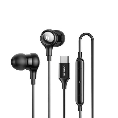 Wired Earphone With Microphone In Ear 3.5mm Noise Cancelling USB Type C Lightning Earphones