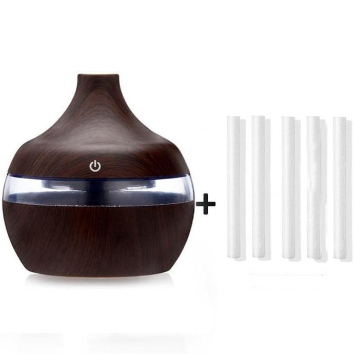 300ml USB Electric Aroma air diffuser wood Ultrasonic air humidifier Essential oil Aromatherapy cool mist maker for home car humidifier Marginseye.com