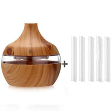 Load image into Gallery viewer, 300ml USB Electric Aroma air diffuser wood Ultrasonic air humidifier Essential oil Aromatherapy cool mist maker for home car humidifier Marginseye.com
