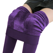 Cargar imagen en el visor de la galería, Winter Leggings For Women Warm Leggings Solid Color Velvet marginseye.com
