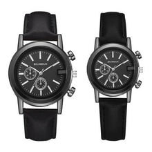 Load image into Gallery viewer, Black White Couple Women Fashion Luxury Lovers Quartz Watch Casual Woman Leather Clock Ladies
