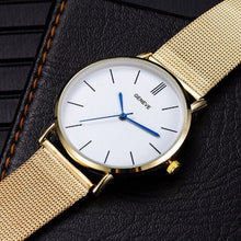 Cargar imagen en el visor de la galería, Vansvar Brand Fashion Silver Gold Mesh Women Wrist Watch
