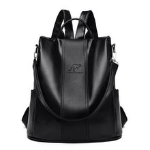 Cargar imagen en el visor de la galería, Women Leather Backpack Anti-theft Large Capacity bag
