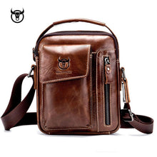 Load image into Gallery viewer, Genuine Leather men&#39;s Crossbody bag Vintage cow leather man Messenger Bags-Marginseye
