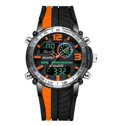 Senors Digital Watch Men Sports Watches Fashion Dual display Men's Waterproof LED Digital Watch Man Military Clock Relogio Marginseye.com