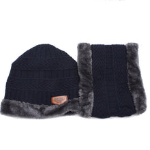 Cargar imagen en el visor de la galería, Fashion casual knit hat men plus velvet thick warm cap-Marginseye.com
