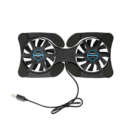 Foldable USB Cooling Fan CPU Cooler Mini Octopus Notebook Cooler Pad Quiet Stand Double Fans for Notebook Laptop stands and coolers Marginseye.com