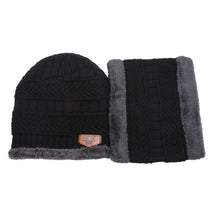 Load image into Gallery viewer, Fashion casual knit hat men plus velvet thick warm cap-Marginseye.com
