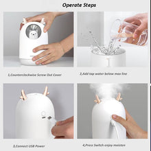 Load image into Gallery viewer, Home Appliances USB Humidifier 300ml Cute Pet Ultrasonic Cool Mist Aroma Air Oil Diffuser-Marginseye.com
