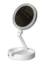 Cargar imagen en el visor de la galería, LED Lighted Folding Vanity Travel Mirror Marginseye.com

