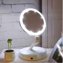 Load image into Gallery viewer, LED Lighted Folding Vanity Travel Mirror Marginseye.com
