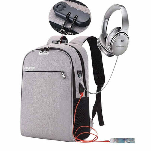 Laptop Backpack USB Charging Travel bag-marginseye.com