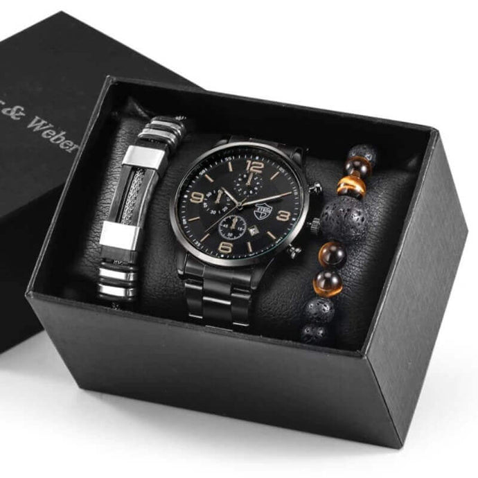  Mens Watches Top Brand Luxury Business Quartz Wrist Watch for Men Valentine's Gift