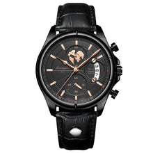 Load image into Gallery viewer, Men Watch Fashion Chronograph Leather Quartz Watches Waterproof Luminous Top Brand Luxury Casual Sport Men&#39;s Wristwatch
