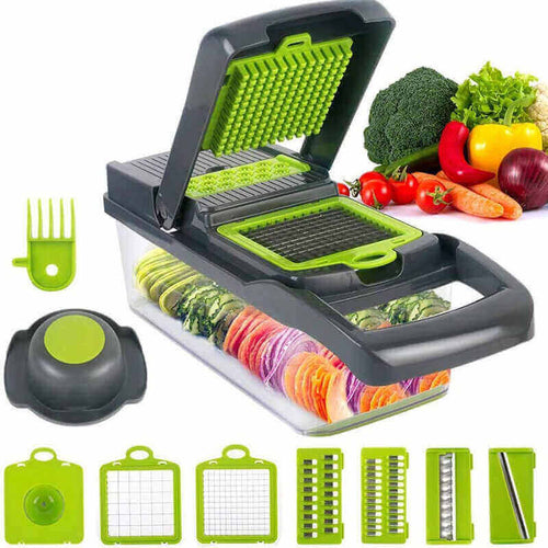 Multifunctional Vegetable Cutter Slicer with Basket.marginseye.com
