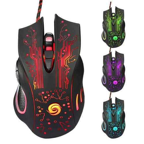 Hot 6D USB Wired Gaming Mouse 3200DPI 6 Buttons LED Optical Professional Marginseye.com