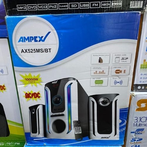 AMPEX AX525MS/BT Wireless Bluetooth subwoofer 10000W P.M.P.O