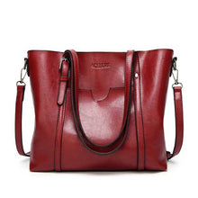 Cargar imagen en el visor de la galería, Women Bag Oil Wax bags Leather Handbag-Marginseye.com
