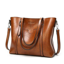 Load image into Gallery viewer, Women Bag Oil Wax bags Leather Handbag-Marginseye.com
