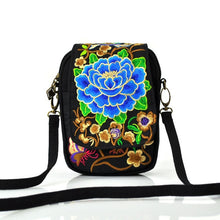 Cargar imagen en el visor de la galería, Women Shoulder Bag Travel Pouch Vintage Floral Embroidered Crossbody
