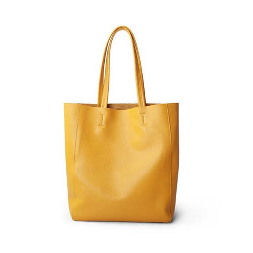 luxury Soft Genuine Leather Women Shoulder Bags Large Capacity marginseye.com