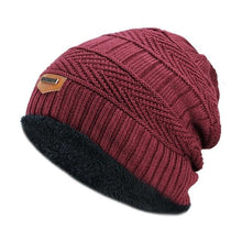 Load image into Gallery viewer, Men&#39;s winter,knitted black hats Thick and warm Marginseye.com
