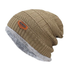 Cargar imagen en el visor de la galería, Men&#39;s winter,knitted black hats Thick and warm Marginseye.com

