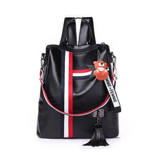 Load image into Gallery viewer, New retro fashion zipper ladies backpack PU Leather Marginseye.com
