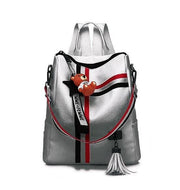 New retro fashion zipper ladies backpack PU Leather Marginseye.com