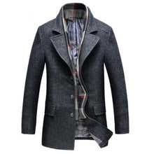Cargar imagen en el visor de la galería, Winter Men&#39;s Casual Wool Trench Coat Marginseye.com
