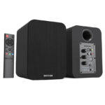 80W 2.0 HiFi Speaker Soundbar Bookshelf Bluetooth Speaker Home Theatre Wooden Music Speakers For TV PC Subwoofer Bass effect USB