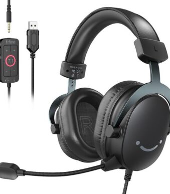 FIFINE USB PC Gaming Headset with 3.5mm Audio Jack1