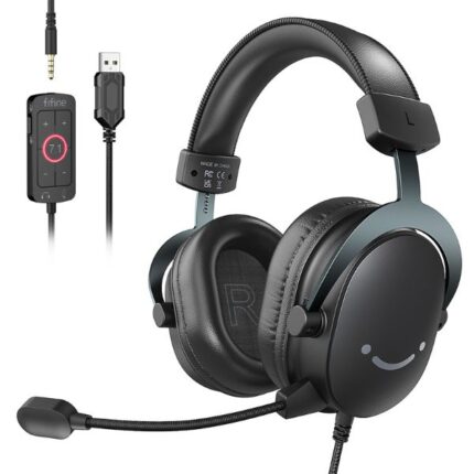 FIFINE USB PC Gaming Headset with 3.5mm Audio Jack1