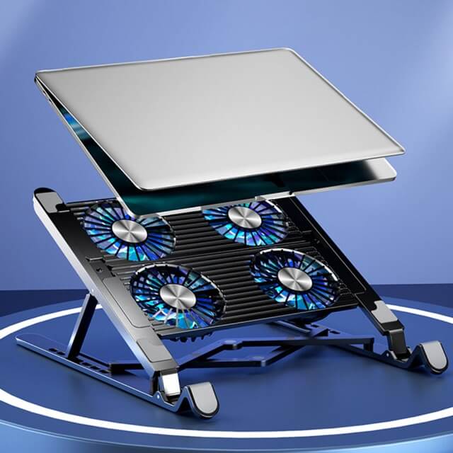 FoldableUSBCoolingFanCPUCoolerMiniOctopusmarginseye.jpg Laptop Cooling Fan CPU Cooler Foldable USB - Image 1
