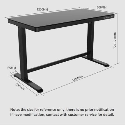 Height Adjustable Electric Motor Standing Desk1