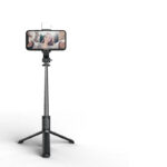 Wireless Bluetooth selfie stick foldable mini tripod with fill light