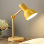 Wooden Art Iron LED Folding Simple Desk