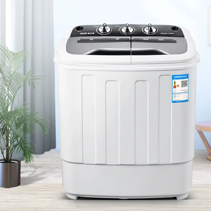 Household 5KG Dual Barrel Semi-Automatic Washing Machine marginseye Household 5KG Dual Barrel Semi-Automatic Washing Machine
